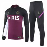 Chandal PSG 2021-2022 Borgona Negro Chandal PSG 2021-2022 Borgona Negro