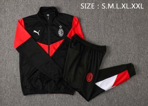 Chandal AC Milan 2022 Negro Rojo