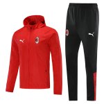 Rompevientos AC Milan Conjunto Completo 2021-2022 Rojo Negro Rompevientos AC Milan Conjunto Completo 2021-2022 Rojo Negro