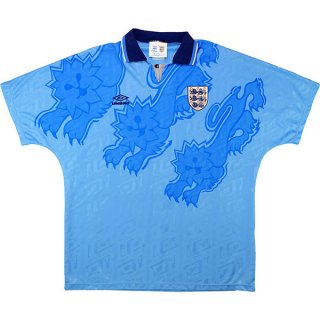 3ª Equipación Replica Camiseta Inglaterra Retro 1992 Azul