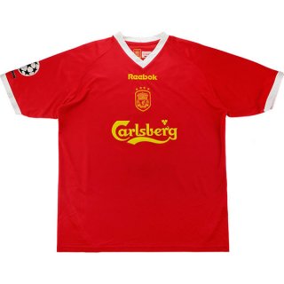 1ª Equipación Replica Camiseta Liverpool Retro 2001 2003 Rojo