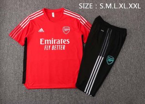 Camiseta Entrenamiento Arsenal Conjunto Completo 2022 Rojo