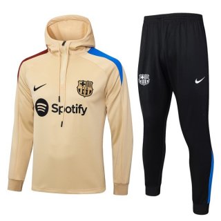 Sudadera Con Capucha Barcelona 2024-2025 Amarillo 3