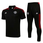 Polo Manchester United Conjunto Completo 2022 Negro Polo Manchester United Conjunto Completo 2022 Negro