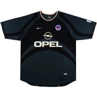 3ª Equipación Replica Camiseta Paris Saint Germain Retro 2001 Negro