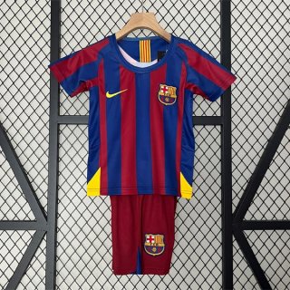 Camiseta Barcelona 1ª Equipación Retro Niño 2005 2006