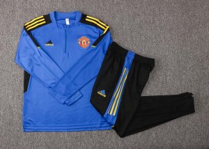 Sudadera De Training Manchester United 2022 Azul Negro