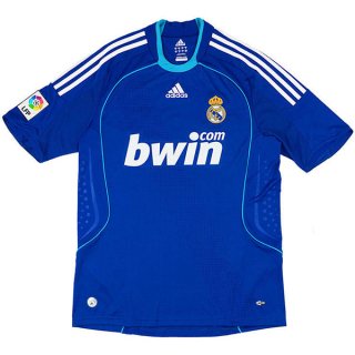 2ª Equipación Replica Camiseta Real Madrid Retro 2008 2009 Azul