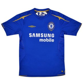 1ª Equipación Replica Camiseta Chelsea Retro 2005 2006 Azul