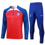 Sudadera De Training Atletico Madrid 2024 Azul Rojo 2