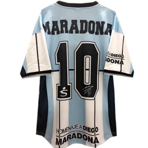 1ª Equipación Camiseta Argentina NO.10 Maradona Retro 2001 Azul