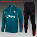 Niños Sudadera De Training Manchester United 2024-2025 Verde 3