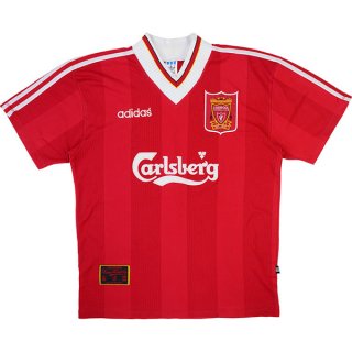 1ª Equipación Replica Camiseta Liverpool Retro 1995 1996 Rojo