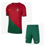 Camiseta Portugal 1ª Equipación Niño 2022-2023