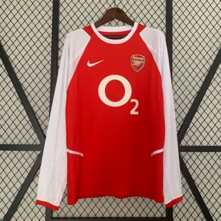 Tailandia Camiseta Arsenal 1ª Equipación ML Retro 2002 2004