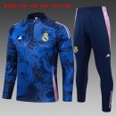 Niños Sudadera De Training Real Madrid 2024-2025 Azul 3