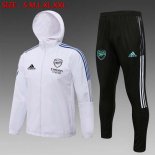 Rompevientos Arsenal Conjunto Completo 2022 Blanco Negro