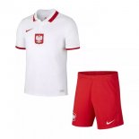 1ª Equipación Camiseta Polonia Niño 2021 Blanco