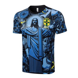 Camiseta Entrenamiento Brasil 2024-2025 Azul