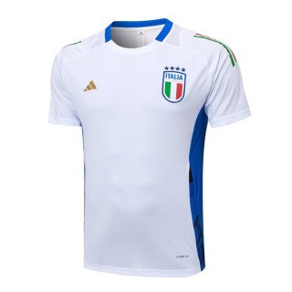 Camiseta Entrenamiento Italia 2024-2025 Blanco Azul