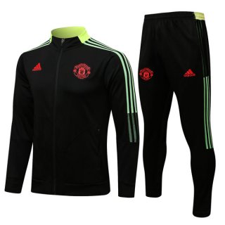 Chandal Manchester United 2022 Negro Verde