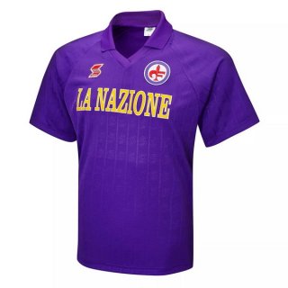 1ª Equipación Replica Camiseta Fiorentina Retro 1989 1991 Purpura