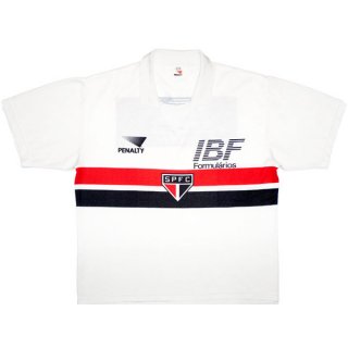 1ª Equipación Replica Camiseta São Paulo PENALTY Retro 1991 Blanco