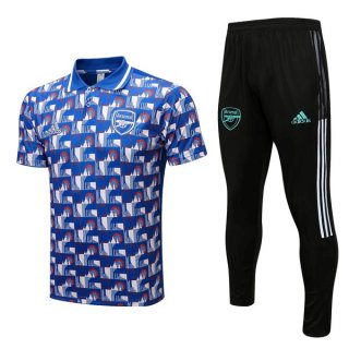 Polo Arsenal Conjunto Completo 2022-2023 Azul