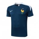 Camiseta Entrenamiento Francia 2024-2025 Azul Blanco