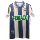 1ª Equipación Replica Camiseta Deportivo Retro 1999 2000 Azul Blanco