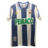 1ª Equipación Replica Camiseta Deportivo Retro 1999 2000 Azul Blanco