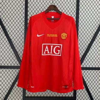 Tailandia Camiseta Manchester United 3ª Equipación ML Retro 2007 2008