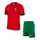 Camiseta Portugal 1ª Equipación Niño 2024