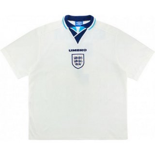 1ª Equipación Replica Camiseta Inglaterra Retro 1996 Blanco