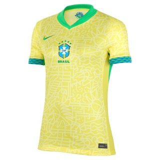 Camiseta Brasil 1ª Equipación Mujer 2024