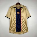 Tailandia Camiseta Barcelona Retro 2002 Oro