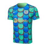 Camiseta Entrenamiento Barcelona 2024-2025 Verde Azul Camiseta Entrenamiento Barcelona 2024-2025 Verde Azul