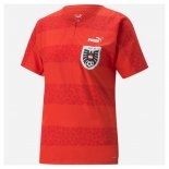 Camiseta Austria Mujer Euro 2022 Rojo