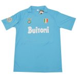 1ª Equipación Replica Camiseta Napoli Retro 1987 1988 Azul 1ª Equipación Replica Camiseta Napoli Retro 1987 1988 Azul