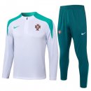 Sudadera De Training Portugal 2024-2025 Blanco Verde