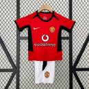 Camiseta Manchester United 1ª Equipación Niño Retro 2002 2004