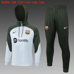 Ninos Sudadera Con Capucha Barcelona 2024 Gris Verde 2 Ninos Sudadera Con Capucha Barcelona 2024 Gris Verde 2