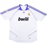 1ª Equipación Replica Camiseta Real Madrid Retro 2007 2008 Blanco