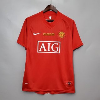 Tailandia Camiseta Manchester United 1ª Equipación Retro 2007 2008