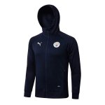 Chaqueta Con Capucha Manchester City 2022-2023 Azul Oscuro