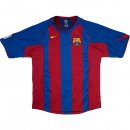 1ª Equipación Replica Camiseta Barcelona Retro 2004 2005 Azul Rojo