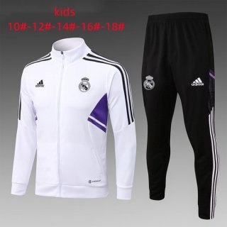 Niños Chandal Real Madrid 2023 Blanco Negro