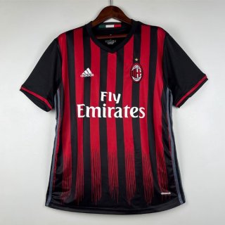 Tailandia Camiseta AC Milan 1ª Equipación Retro 2016-2017