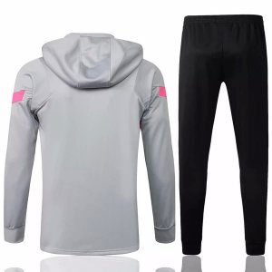 Chandal Con Capucha PSG 2021-2022 Gris Negro