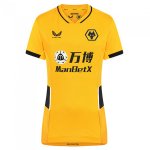 1ª Equipación Camiseta Wolves Mujer 2021-2022 Amarillo